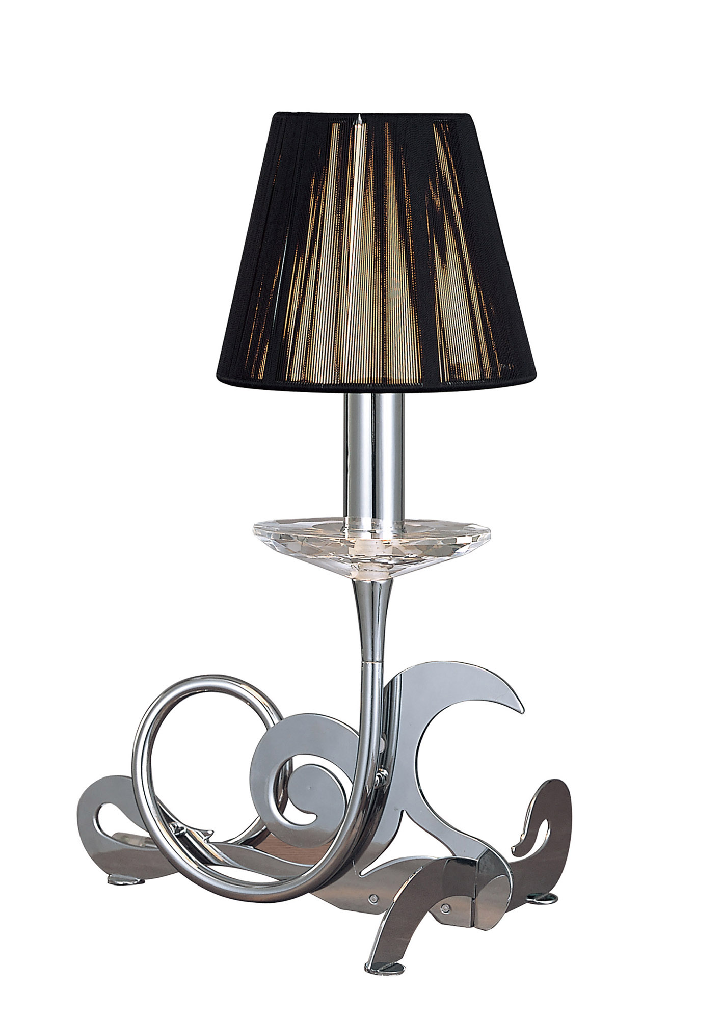 M0381  Acanto Crystal 34cm 1 Light Table Lamp